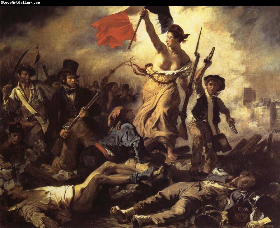 Eugene Delacroix The 28ste July De Freedom that the people leads